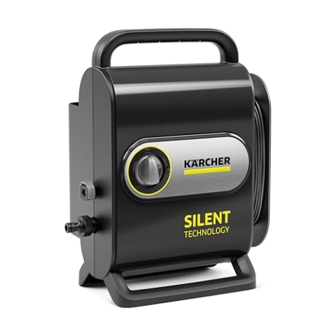 Kärcher Hochdruckreiniger K Silent Anniversary Edition, Druck: max. 130 bar, Fördermenge max 420 l/h, extrem leise, mit eco!Booster für effiziente Reinigung, schwarz