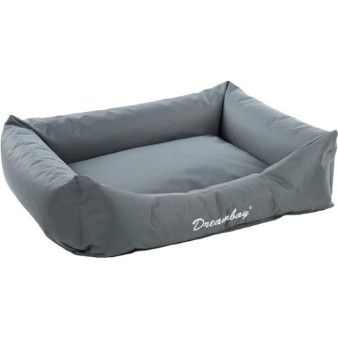 Flamingo Korb Dreambay® Rechteck Petrol - 100x80x25cm - Wasserabweisend und Waschbar - Abnehmbarer Bezug mit Reißverschluss - Nachhaltig