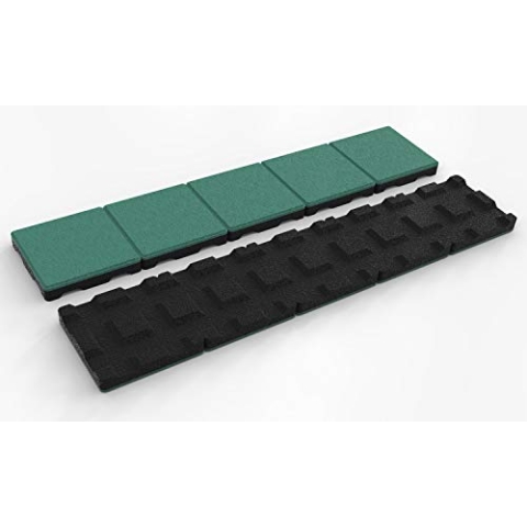 RDX Racedesign Secuplay XL Gummi Mähkante - 100x20x3,6cm - Grün - 5er Pack