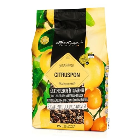 LECHUZA-Pflanzsubstrat CITRUSPON 25 Liter | für Zitruspflanzen | torffrei und vorgedüngt | 195401