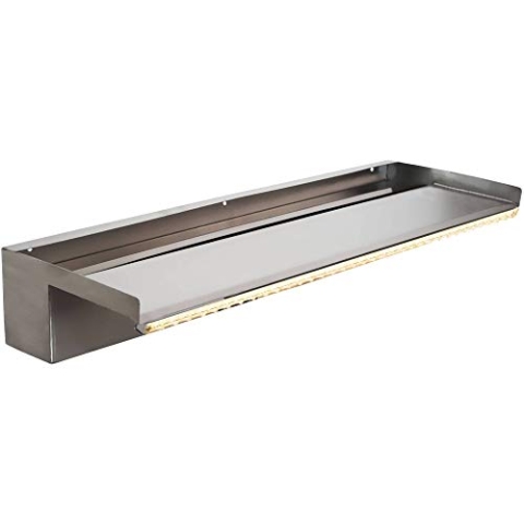 Heissner Überlaufkante mit LED Licht, Edelstahl 60cm W486-00