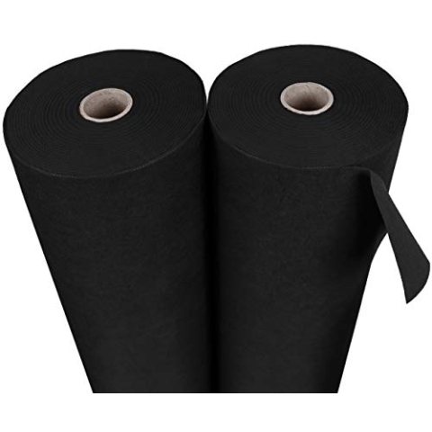 sarcia.eu Gartenvlies gegen Unkraut, Unkrautvlies Unkrautfolie Unkrautschutzvlies Schwarz 100g/m² mit hoher UV-Stabilisierung reißfest 1,6 m 100m