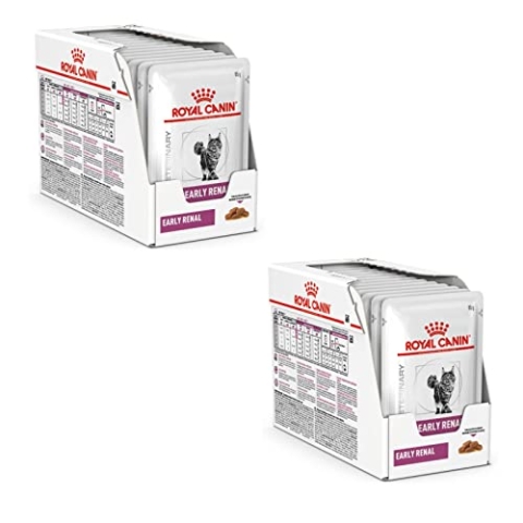 Royal Canin Veterinary Early Renal | Doppelpack | 2 x 12 x 85 g | Diät-Alleinfuttermittel für Katzen | Zur frühen Unterstützung der Nierenfunktion | Mit moderatem Phosphorgehalt