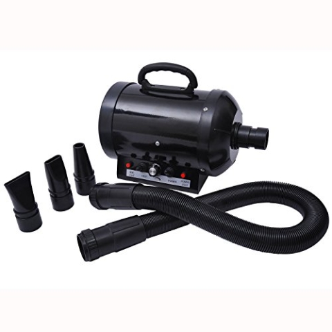 PawHut Profi Hundefön Tierfön Pet Dryer Flüsterfön Hundetrockner PVC Schwarz 40 x 16 x 20 cm