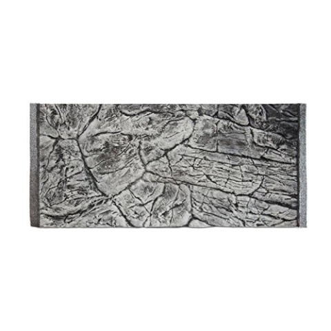 3D Aquarium Rückwand dünn Schieferoptik grau 80x40 / 77x36cm Aquarienhintergrund