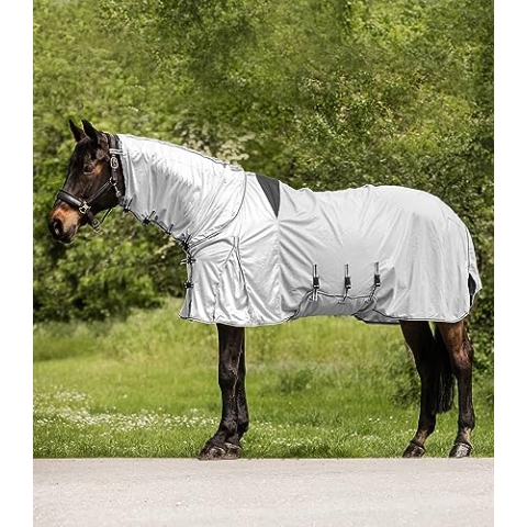 Waldhausen Ekzemer-Fliegendecke Protect, Silbergrau/grau, 145 cm