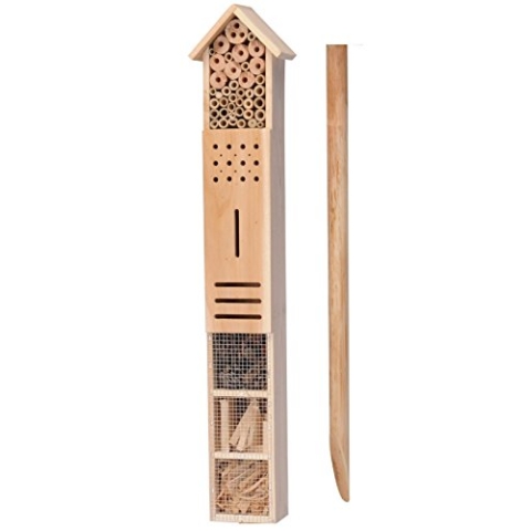 Neu Großer Hölzerner Frei Stehend Insekt Käfer Garten Hotel Haus Bienen Marienkäfer Nest Box Haus Mit Boden Stachel