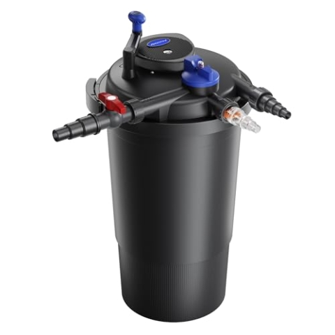 SunSun CPF-15000 Druckteichfilter 10.000 l/h / 18 W UVC Einheit, Teichdruckfilter für Teiche bis 30.000 Liter, Teichklärer, Filteranlage