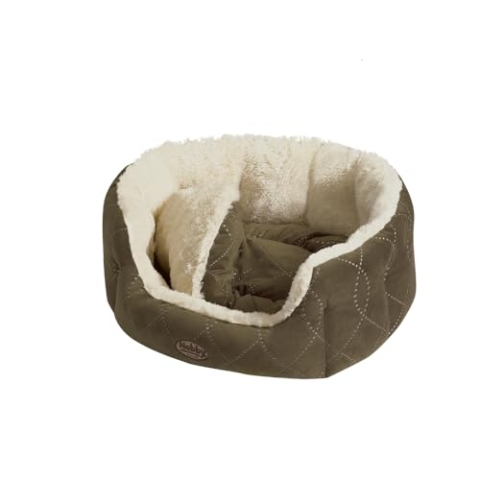 Nobby Komfortbett "CENO" beige / braun L x B x H: 65 x 57 x 22 cm
