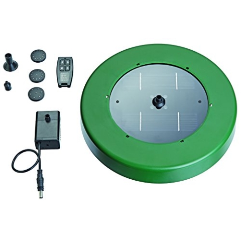 Pontec 43327 PondoSolar Island 250 Control, schwarz - Solarpanel, Wasserspiel, Fontäne