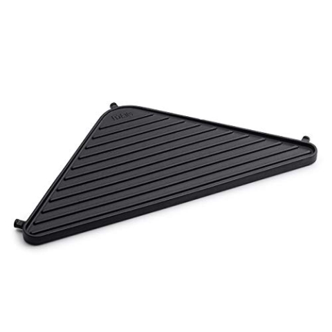höfats - Cube Plancha Gussplatte - Grillplatte für schadstoffarmes Grillen - massiv und emailliert - rund - Zubehör für Cube Feuerkorb