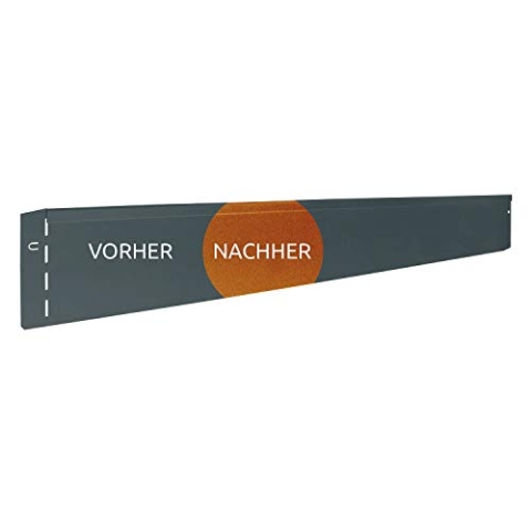 bellissa Rasenkante CORTEN aus Metall - 7021 - Cortenstahl - 118 x 13 cm, Nutzlänge 11,5 m - Mit patentierter Verbindungstechnik