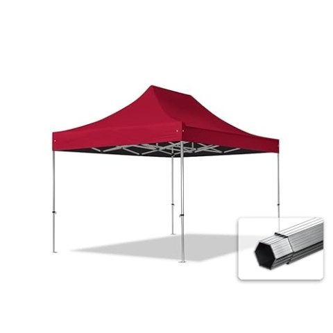 TOOLPORT Faltzelt Professional 3x4,5 m ohne Seitenteile Faltpavillon ALU Pavillon Partyzelt in weiß