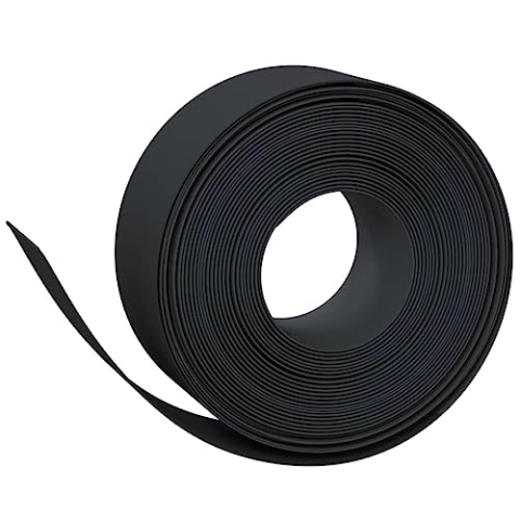 vidaXL Rasenkante 2 STK., Beetumrandung für Blumenbeete Gemüsebeete, Wasserfeste Beeteinfassung, Mähkante Wurzelsperre Gartenpalisade, Schwarz 10 m 20 cm Polyethylen