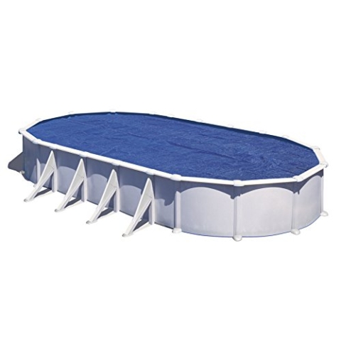 Gre CIPROV611P – Premium-Winterabdeckung für ovale Pools 610 x 375 cm und achteckige Pools 500 x 340 cm. Schutz des Poolwassers im Winter, Dicke 180 g/m², Farbe Schwarz
