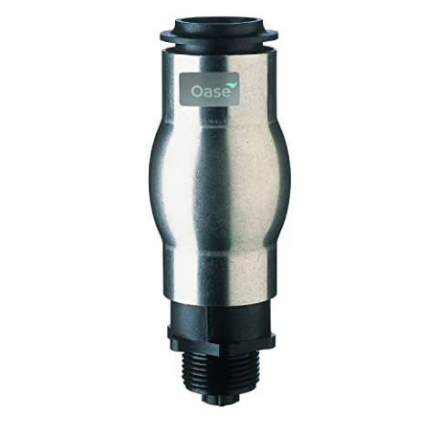 OASE Schaumsprudler 35-10E - 1"-Luft-Wasser-Schaumdüse, für OASE Aquarius Fountain Set-Wasserspielpumpen 4000 – 12000, silber