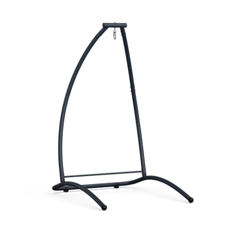 blumfeldt SwayStation Hängemattenständer – Robustes Hängemattengestell, 100 kg Kapazität, Rostfreie Beschichtung, Wetterbeständig, Stahlrahmen, 109x198,5x129 cm, Langlebiges Design