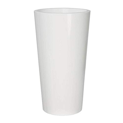 EURO3PLAST Pflanzenkübel Tuit, Durchmesser 40 x 75 cm, weiß