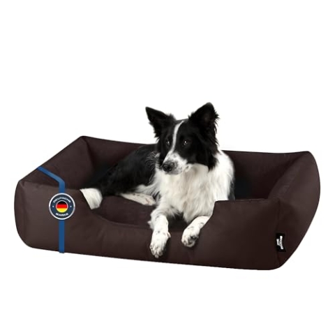 BedDog Hundebett Zara, Hundekissen mit abziehbaren waschbaren Bezug, Hundekorb, Hundesofa, für mittel-große Hunde, XL