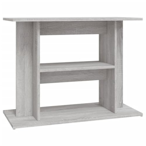 vidaXL Aquariumständer, Aquarium Unterschrank mit viel Stauraum, Aquarium Tisch mit Stabiler Oberplatte, Aquariumschrank Aquarium Halter, Grau Sonoma Holzwerkstoff