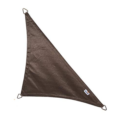 nesling Coolfit Sonnensegel (Dreieck 90° 5,0m x 5,0m x 7,1m, Anthrazit) Sonnenschutz, Wasser und Wind durchlässig, UV-beständig
