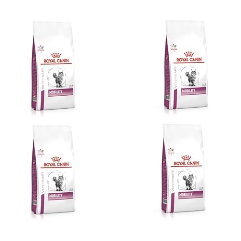 Royal Canin Veterinary Mobility | 4er Pack | 4 x 400 g | Trockenfutter für Katzen | Zur Unterstützung der Beweglichkeit | Nährstoffkomplex für die Gelenke | Mit Grünlippmuschel