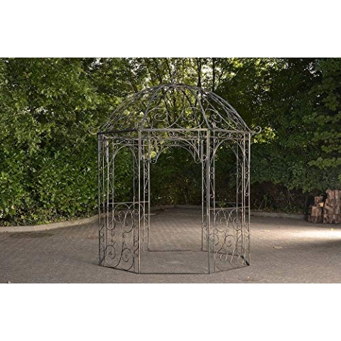 CLP Rosenpavillon Leila I Rankpavillion Aus Pulverbeschichtetem Eisen I Gartendekoration Im Jugendsstil, Farbe:Bronze