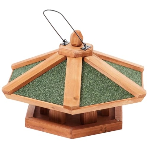 Trixie 5569 natura Futterhaus zum Hängen, ø 42 × 24 cm, braun