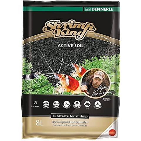 Dennerle Shrimp King Active Soil 8 Liter - Bodengrund für Garnelen und Aquascaping