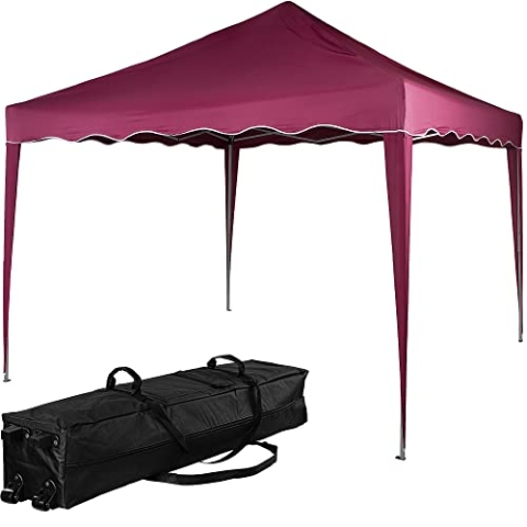INSTENT Pavillon 3 x 3 m Basic wasserdicht UV Schutz 50+, rot