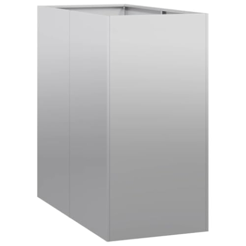 vidaXL Pflanzgefäß 40x80x80 cm Stahl verzinkt, Pflanzschale, Garten-Garten-Pflanzkübel, Outdoor-Pflanzgefäß, Hochbeet, Pflanzgefäß, Blumenkasten
