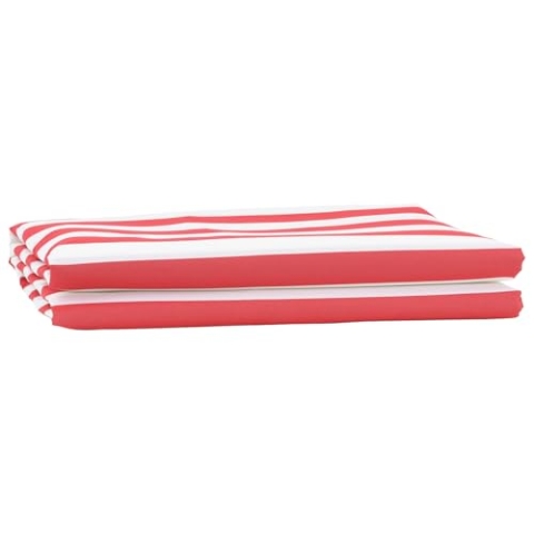 vidaXL Markisenersatzstoff Rot und Weiß 10x1.6 m