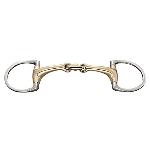 Sprenger Dynamic RS Olivenkopfgebiss mit D-förmigem Ring 16 mm doppelt gebrochen - Sensogan, 125 mm Weite