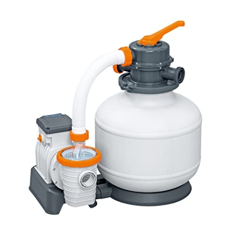 Bestway Flowclear Sandfilteranlage mit Zeitschaltuhr 5.678 l/h, 230 W, Weiß