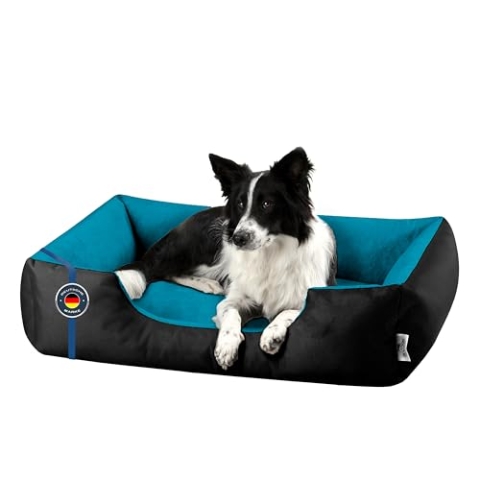 BedDog Hundebett XL - Hundekissen - Hundekorb - Hundecouch - Hundesofa - Bezug abziehbar, Waschbar, für Mittel-Große Hunde