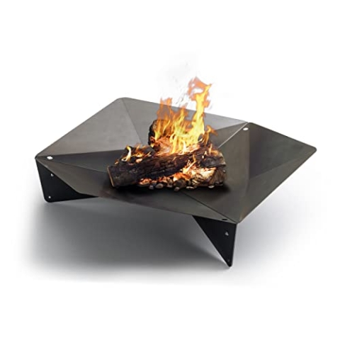 höfats - TRIPLE 120 Feuerschale - Design-Feuerstelle und Grill - für Terrasse und Garten - Corten-Stahl mit Rost-Optik