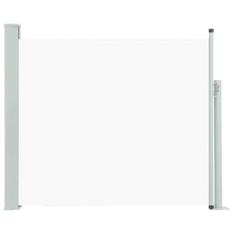 vidaXL Seitenmarkise Ausziehbar Sonnenschutz Sichtschutz Windschutz Seitenrollo Markise Seitenwandmarkise Balkon Garten Terrasse 100x300cm Creme