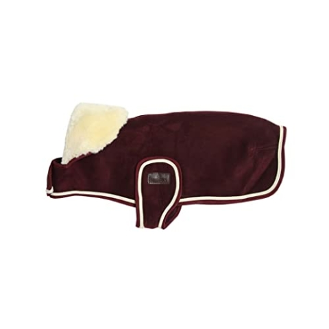 Kentucky Dogwear - Hundemantel - schweres Fleece - Bordeaux - Größe (S/M) - 39-43cm