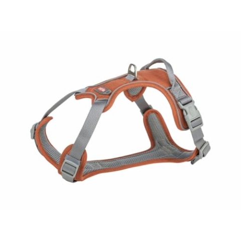 TRIXIE Premium Geschirr Active, L, 69-87 cm/25 mm, Rost