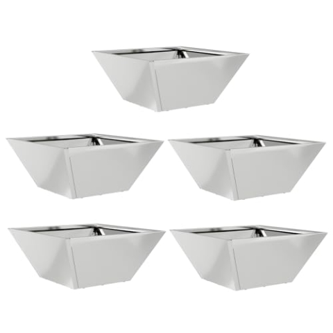 vidaXL Metallpflanzer Set Verzinkter Stahl 35 x 35 x 15 cm