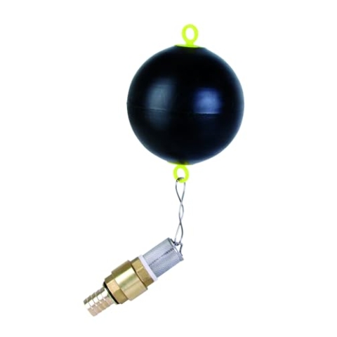 T.I.P. Ballschwimmer mit Fußventil (Schwimmende Entnahme von Zisternen, Behältern, Brunnen, Verhindert das Ansaugen von Schmutzpartikeln, Für Saugschläuche mit 25 mm (1“) Innendurchmesser) 30914