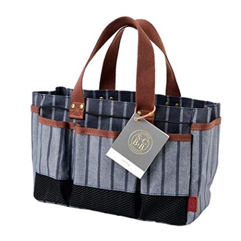 Burgon & Ball Sophie Conran Gartenwerkzeug-Aufbewahrungstasche mit 8 Taschen | 100% Baumwolle | Wasserabweisende Beschichtung | abwischbares Futter |
