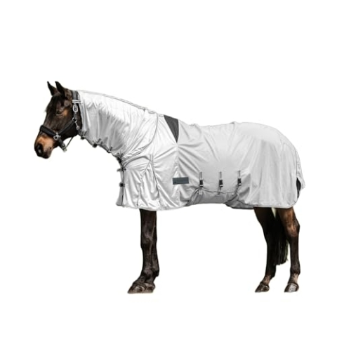 Waldhausen Ekzemer-Fliegendecke Protect, Silbergrau/grau, 125 cm