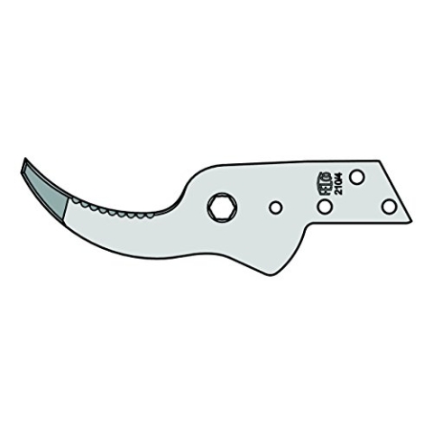 FELCO 200/4 Ersatz-Gegenklinge mit geradem Schnitt, Silber, 35 x 15 x 5 cm