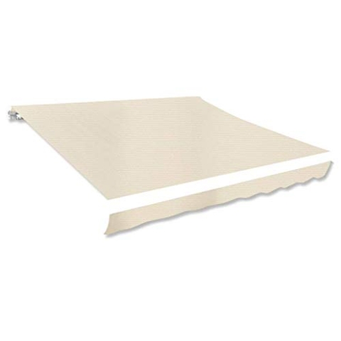 vidaXL Markisenstoff Sonnenschutz Markisentuch Creme 350×250 cm Segeltuch
