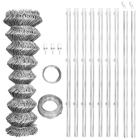 vidaXL Maschendraht Zaun 15x1m Gartenzaun Drahtgitter Drahtgeflecht Gitterzaun