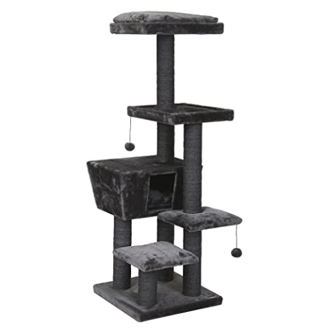 Europet Bernina 431-422427 Katzenkratzbaum Trend North Dakota, Circa 48 x 48 x 141 cm, grau