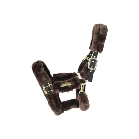 Kentucky Schaffell Versandhalfter - Braun - Pony