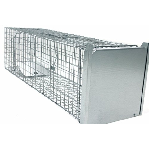 Holtaz Super Starke Falle Marderfalle Katzenfalle Fuchsfalle Biberfalle Tierfalle Kastenfalle Drahtfalle Größe: 120x34x34 cm Mit Extra Köder