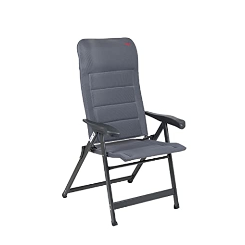 Crespo ap-237/86 air-Deluxe Camping Stuhl, grau, 78 x 67 x 120 cm